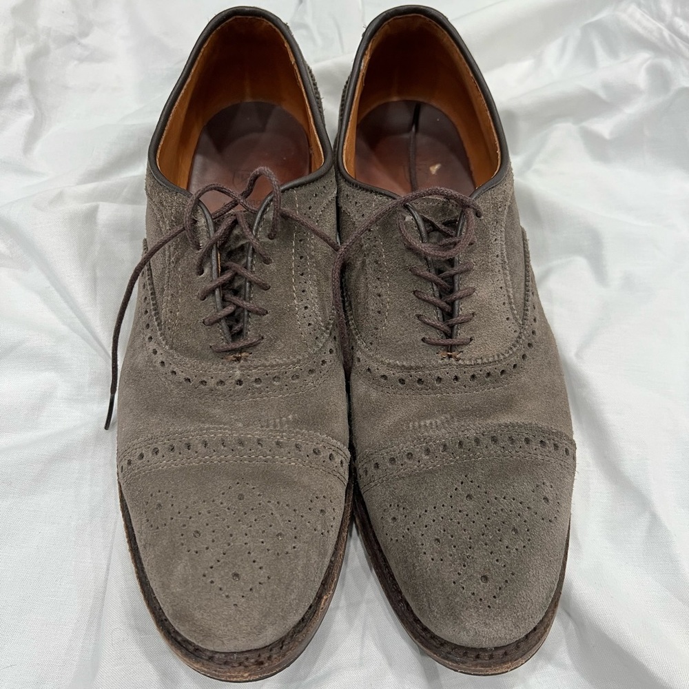 Allen Edmonds Strand Shoe 6348 Size 9 D Charcoal Dark Grey - Barely Worn